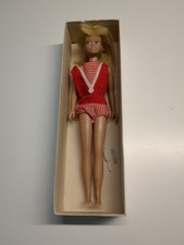 Blonde Skipper Barbie glatte lange Haare 1963 selten, in original Karton 