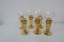 Theresienthal 6 Römer Weinglas 18,5 cm Bernsteinfarben Beerennoppen