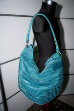 Liebeskind Berlin seltene XXL Beutel Tasche Cosima 2D Leder Aqua Türkis