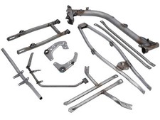 Set: Fahrgestell Enduro komplett, Baugruppe Ersatzrahmen, unbeschichtet - Simson