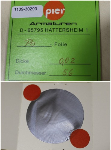 Pier armaturen folie 56 - pier, pb-folie