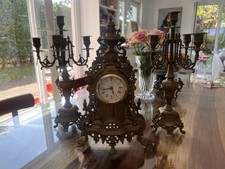 Messing-Kaminuhr mit