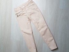 Damen Hose Stoffhose Damenhose Chino Röhre Chinohose Boyfriend XS 34 Rosa/aprico