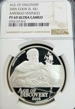 2005 COOK ISLANDS SILVER $1