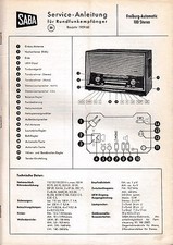Service Manual-Anleitung für Saba Freiburg Automatic 100 