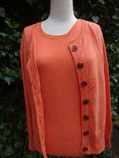 Kaschmir Twin Set Gr. M Orange Fontana