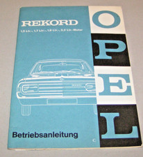 Betriebsanleitung Opel Rekord