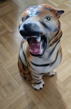 Keramik Tiger Figur made in Italy 36cm hoch