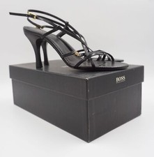 HUGO BOSS Pumps Schuhe Nancy EU 39 schwarz uni Zierelement Leder Stiletto