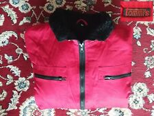 ORIGINAL tommi's Pilotenjacke ( M ) einfarbig rot Faserpelzfutter ⚫ schwarz...