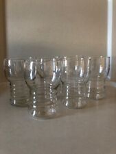 HEUTE 6 x DDR Most/Saft Rillengläser 0,2 l  HO, Mitropa, FDGB,Reichsbahn,Konsum