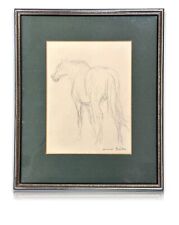 Otto Dill 1884-1957 Bleistiftzeichnung Bleistiftstudie eines Pferdes - signiert