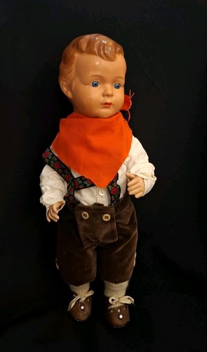 Niedliche vintage puppe bruno - niedliche,