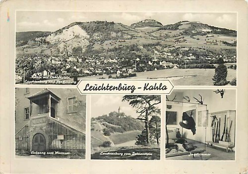 Leuchtenburg kahla - ak,