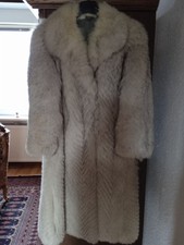 Blaufuchsmantel Größe 36-38 Länge 120 cm