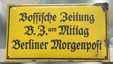 altes Emailleschild, Vossische