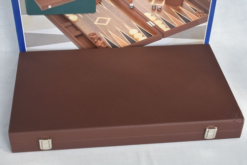 Backgammon kunstleder groß - backgammon,