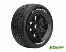 Louise SC-Rocket 1/5 SCT Reifen auf Felge schwarz montiert 24mm #LOUT3291B