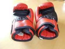 Ju-Sports Boxhandschuhe 6 oz Kickboxen Kampfsport wie neu rot