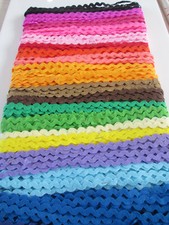 3/6/13/55 METER Zackenlitze Borte Weiß Rot Gelb 5mm Zick zack DE