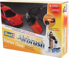 Airbrush Set mit Spritzpistole "Starter-Class" und Zubehör- Revell 39198