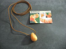 Edelsteinkette - Orangencalcit - Naturtropfen - Anhänger - Selbstvertrauen