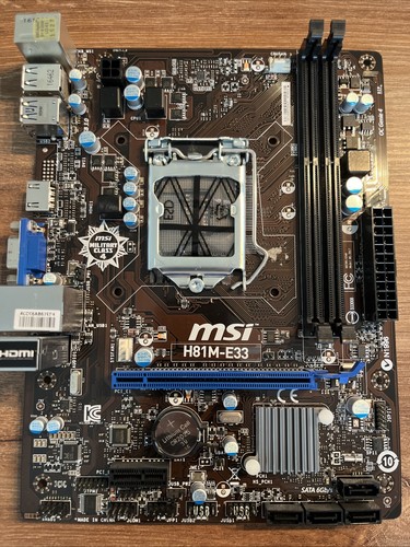 Msi h81m e33 mainboard sockel - h81m-e33,