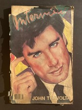 Interview Magazin von Andy Warhol, 80er Jahre, Original, John Travolta Cover
