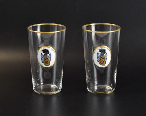 Historismus glas wappen - glas,