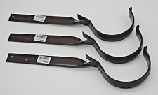 3 x Marley Rinneisen Rinnenhalter Halter Halbrund für Dachrinne RG100 - braun