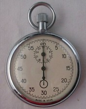 sowjetische Stoppuhr Agat Uhr Slatousker Uhrenfabrik MADE IN USSR (109705)