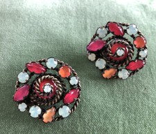 Konplott Clips Ohrringe Twisted Lady, rot 