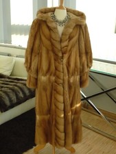 Pelz wende mantel goldzobel - mantel,