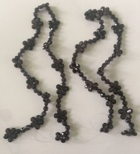 2-Stk Raffhalterketten Gardinen Dekorationen Schwarz