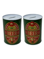2x Aluminum Beer Can Money