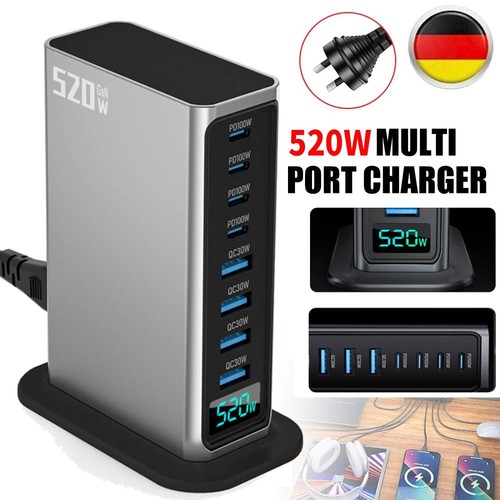 520w port usb ladegerät - 8-port, c