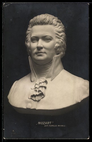 Künstler mozart büste - künstler-ak,
