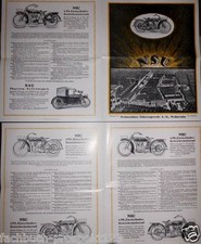  NSU Motorcycles 1924 Brochure