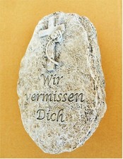 Grabschmuck Deko Stein mit
