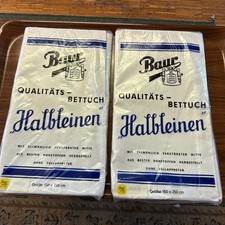 altes Betttuch  Halb /