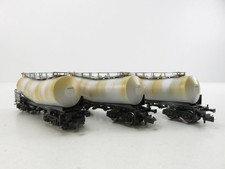 (RBT163) Fleischmann 846005 Knickkesselwagen-Set Zacens, gealterte Ausführung...