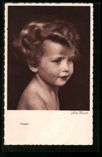 Foto-AK Lotte Herrlich: Kind mit gewelltem Haar 1932 