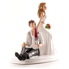 Betrunkenes Brautpaar Figur