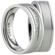 Ring Freundschafts- Partnerringe Eheringe Edelstahl Silber in Juwelier-Qualität