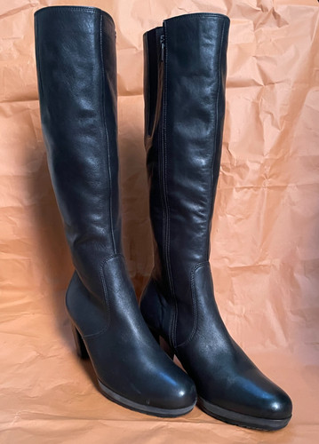 Elegante schwarze stiefel mit - schwarze,