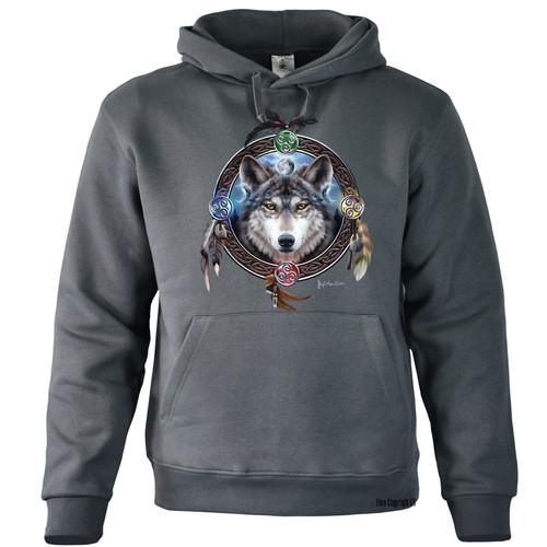 Hoodie wolf motiv - hoodie, usa
