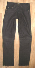 Schmale pantera lederjeans - -,