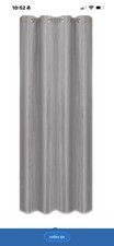 Ösenvorhang Silber 130 x 245 cm Satincrash