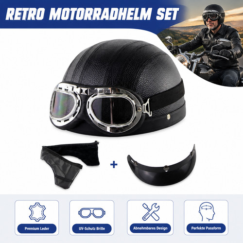 Motorrad halbschalenhelm - motorrad,
