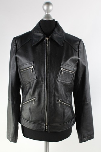 Damen lederjacke schwarz best - damen,